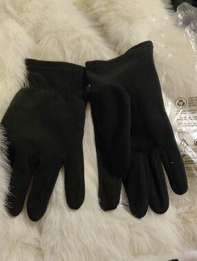 Lands' End Black Fleece Gloves - Men's Warm Touch